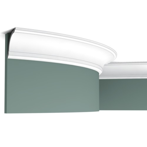 Потолочный плинтус под покраску гибкий Orac Decor Axxent CX199F 2000×80×80
