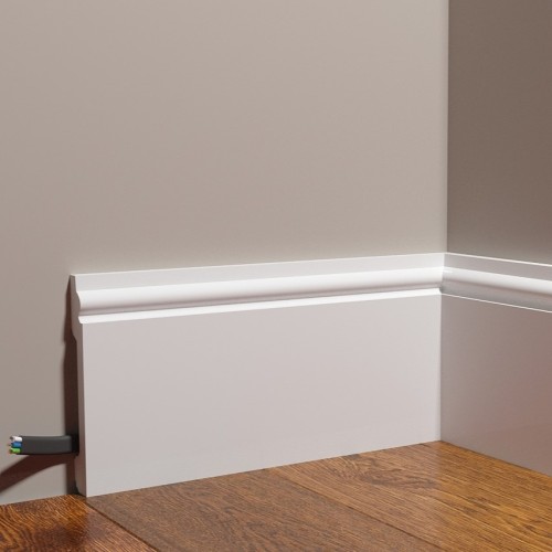 Плинтус под покраску Decor-Dizayn Грани DD31 2000×138×20 Плинтус под покраску Decor-Dizayn Грани DD31 2000×138×20