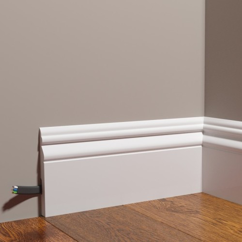 Плинтус под покраску Decor-Dizayn Грани DD50 2000×126×16 Плинтус под покраску Decor-Dizayn Грани DD50 2000×126×16