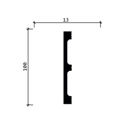 Плинтус под покраску Decor-Dizayn Грани DD709 2000×100×13