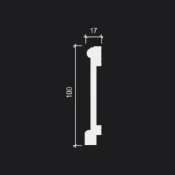 Плинтус под покраску Decor-Dizayn Estet DD712 2000×100×17