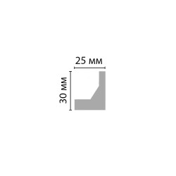 Молдинг под покраску Decomaster D507 2000×30×25