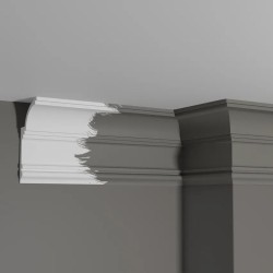 Потолочный плинтус под покраску Decor-Dizayn Грани DD517 2000×60×120