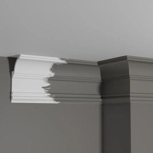 Потолочный плинтус под покраску Decor-Dizayn Грани DD517 2000×60×120