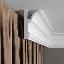 Потолочный плинтус под покраску Decor-Dizayn Грани DD517 2000×60×120