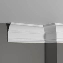 Потолочный плинтус под покраску Decor-Dizayn Грани DD517 2000×60×120