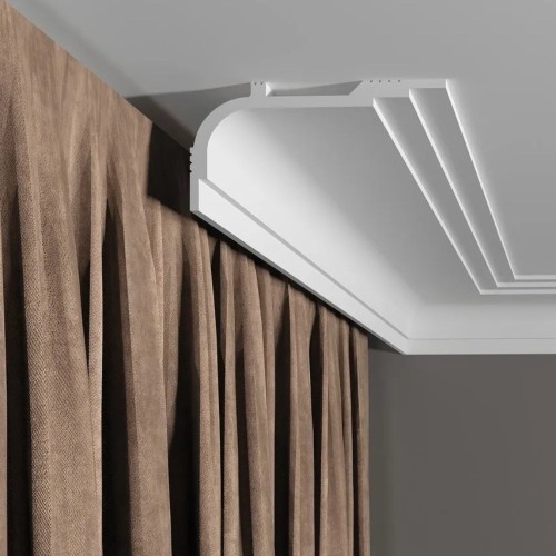 Потолочный плинтус под покраску Decor-Dizayn Грани DD516 2000×60×120