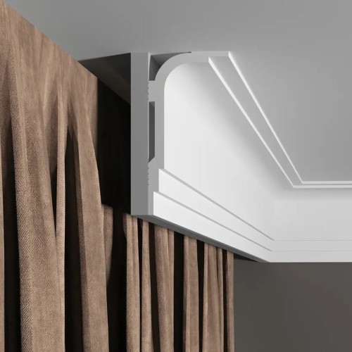 Потолочный плинтус под покраску Decor-Dizayn Грани DD516 2000×60×120
