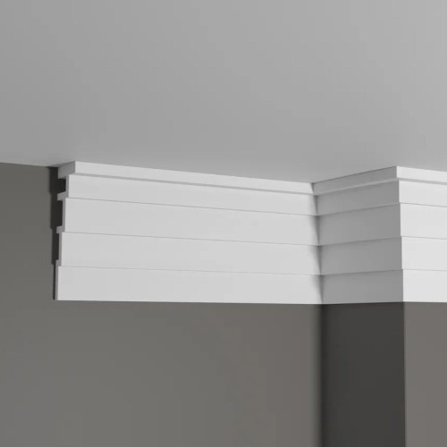 Потолочный плинтус под покраску Decor-Dizayn Грани DD514 2000×43×120