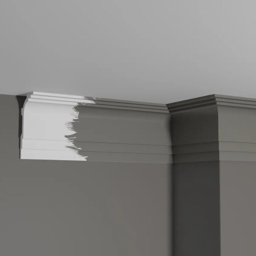 Потолочный плинтус под покраску Decor-Dizayn Грани DD515 2000×50×100