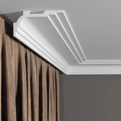 Потолочный плинтус под покраску Decor-Dizayn Грани DD515 2000×50×100