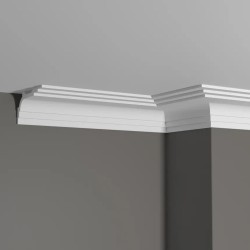 Потолочный плинтус под покраску Decor-Dizayn Грани DD515 2000×50×100