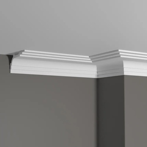 Потолочный плинтус под покраску Decor-Dizayn Грани DD515 2000×50×100