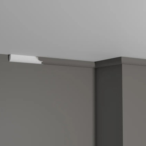 Потолочный плинтус под покраску Decor-Dizayn DD02 2000×12×19