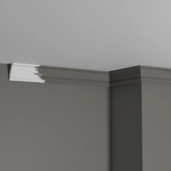 Потолочный плинтус под покраску Decor-Dizayn DD24 2000×24×39
