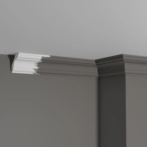 Потолочный плинтус под покраску Decor-Dizayn DD05 2000×49×49