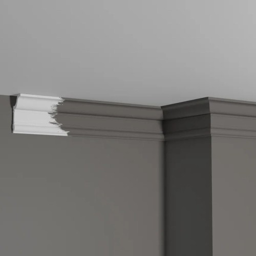 Потолочный плинтус под покраску Decor-Dizayn DD501 2000×31×59