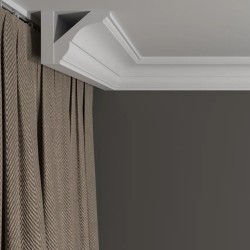 Потолочный плинтус под покраску Decor-Dizayn DD17 2000×69×65
