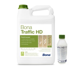 Паркетный лак Bona Traffic HD 2K полиуретановый на водной основе полуматовый 4,95 л