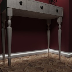 Плинтус МДФ под покраску Evrowood PN 021 Led с подсветкой 2000×70×16