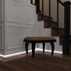 Плинтус МДФ под покраску Evrowood PN 030 Led с подсветкой 2000×80×16