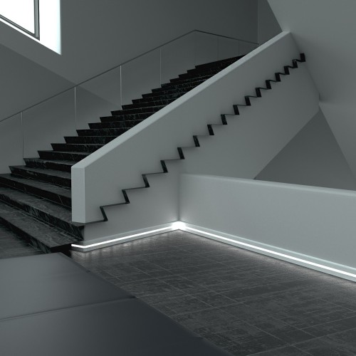 Плинтус МДФ под покраску Evrowood PN 050 Led с подсветкой 2000×80×12 Плинтус МДФ под покраску Evrowood PN 050 Led с подсветкой 2000×80×12