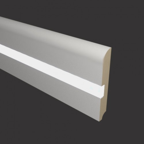 Плинтус МДФ под покраску Evrowood PN 050 Led с подсветкой 2000×80×12 Плинтус МДФ под покраску Evrowood PN 050 Led с подсветкой 2000×80×12