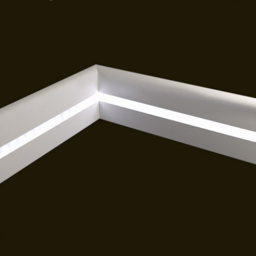 Плинтус МДФ под покраску Evrowood PN 050 Led с подсветкой 2000×80×12 Плинтус МДФ под покраску Evrowood PN 050 Led с подсветкой 2000×80×12