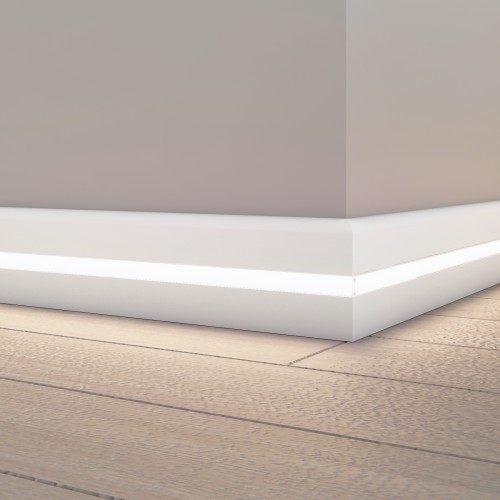 Плинтус МДФ под покраску Evrowood PN 050 Led с подсветкой 2000×80×12 Плинтус МДФ под покраску Evrowood PN 050 Led с подсветкой 2000×80×12