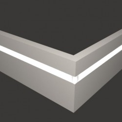 Плинтус МДФ под покраску Evrowood PN 101 Led с подсветкой 2000×100×16