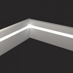 Плинтус МДФ под покраску Evrowood PN 101 Led с подсветкой 2000×100×16