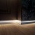 Плинтус МДФ под покраску Evrowood PN 101 Led со светодиодной подсветкой 100x16 фото в интерьере