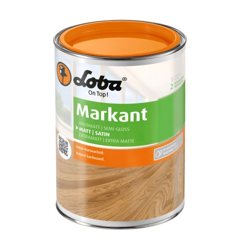 Масло с твердым воском Loba Markant Matt прозрачное матовое 2,5 л Масло с твердым воском Loba Markant Matt прозрачное матовое 2,5 л