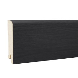 Плинтус МДФ ламинированный DeArtio Дуб темный B202-16 2050×80×16