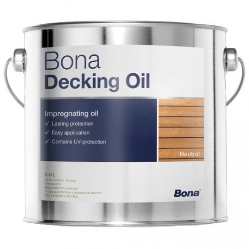Масло для террасной доски Bona Decking Oil бесцветный Neutral 2,5 л