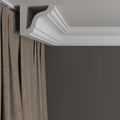Потолочный плинтус под покраску Decor-Dizayn DD44 2000×73×76