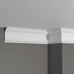 Потолочный плинтус под покраску Decor-Dizayn DD502 2000×40×80
