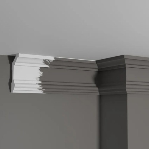 Потолочный плинтус под покраску Decor-Dizayn DD503 2000×50×100