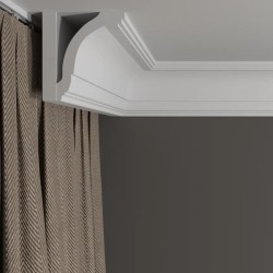 Потолочный плинтус под покраску Decor-Dizayn DD08 2000×77×100