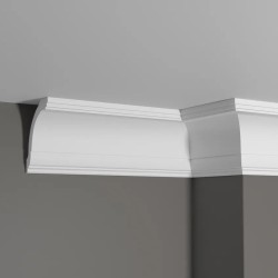 Потолочный плинтус под покраску Decor-Dizayn DD08 2000×77×100
