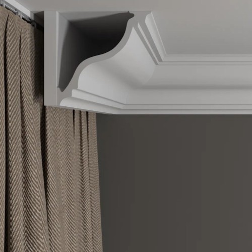 Потолочный плинтус под покраску Decor-Dizayn DD504 2000×115×115