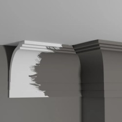 Потолочный плинтус под покраску Decor-Dizayn DD511 2000×120×170
