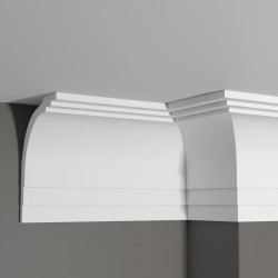 Потолочный плинтус под покраску Decor-Dizayn DD511 2000×120×170