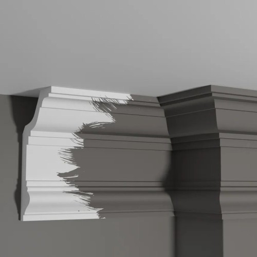 Потолочный плинтус под покраску Decor-Dizayn DD513 2000×111×192