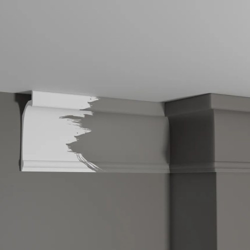 Потолочный плинтус под покраску Decor-Dizayn Estet DD518 2000×45×125