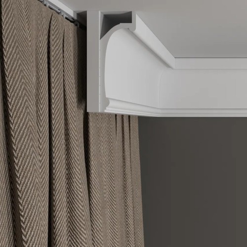 Потолочный плинтус под покраску Decor-Dizayn Estet DD518 2000×45×125