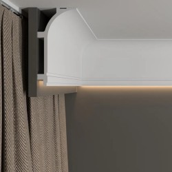 Потолочный плинтус под покраску Decor-Dizayn Modern DD520 с подсветкой 2000×70×140