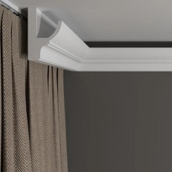 Потолочный плинтус под покраску Decor-Dizayn DD508 с подсветкой 2000×45×70