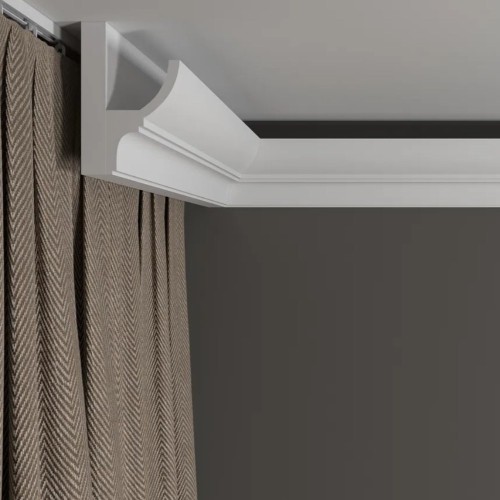 Потолочный плинтус под покраску Decor-Dizayn DD508 с подсветкой 2000×45×70
