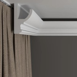 Потолочный плинтус под покраску Decor-Dizayn DD507 с подсветкой 2000×58×97